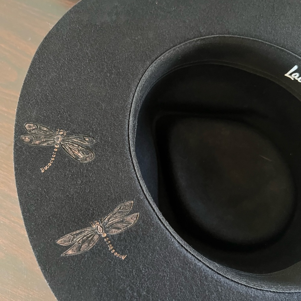 NWT Lack of Color Native Design Custom Burned Feather Hat - Picture 10 of 14